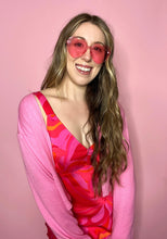 Load image into Gallery viewer, Pretty Fabulous Pink Multi Floral Midi Dress