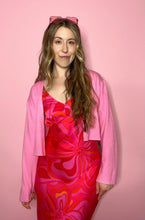 Load image into Gallery viewer, Pretty Fabulous Pink Multi Floral Midi Dress