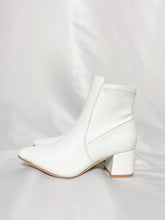 Load image into Gallery viewer, Pure At Heart White Pointed Toe Ankle Booties