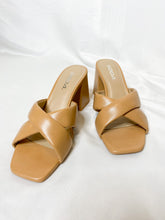 Load image into Gallery viewer, Never Better Natural Faux Leather Block Heels