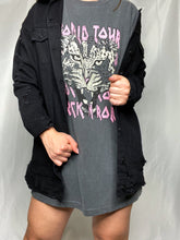 Load image into Gallery viewer, World Tour Pink &amp; Grey Leopard Graphic T-Shirt Dress
