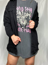 Load image into Gallery viewer, World Tour Pink & Grey Leopard Graphic T-Shirt Dress