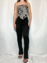 Load image into Gallery viewer, Beyond Basic Black Boot Cut Jeans With Ankle Slits