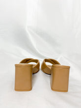 Load image into Gallery viewer, Never Better Natural Faux Leather Block Heels