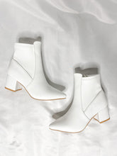 Load image into Gallery viewer, Pure At Heart White Pointed Toe Ankle Booties