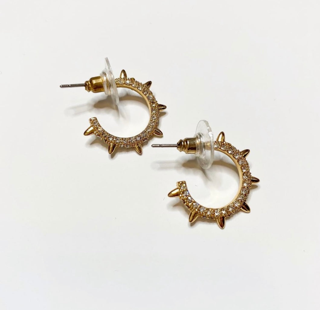 On Point Metal Open Hoop Earrings