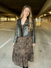 Load image into Gallery viewer, Free As A Bird Vintage Wash Black Faux Leather Motor Jacket
